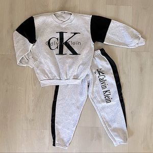 6-7 Kids ventace Calvin Klein sweatsuit two piece set
